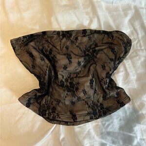 Mesh Lace Tube Top